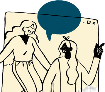 Pessoas conversando em rede social